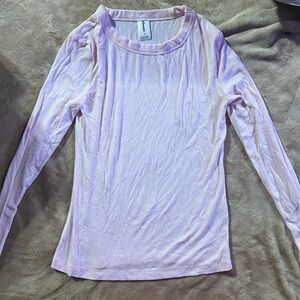Pink ribbed abound long sleeve